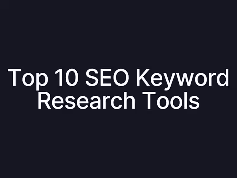 Cover image for Review: Top 10 SEO Keyword Research 