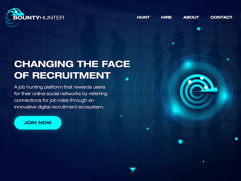 Cover image for Website For The Recruitment Platform "Bounty Hunter World"