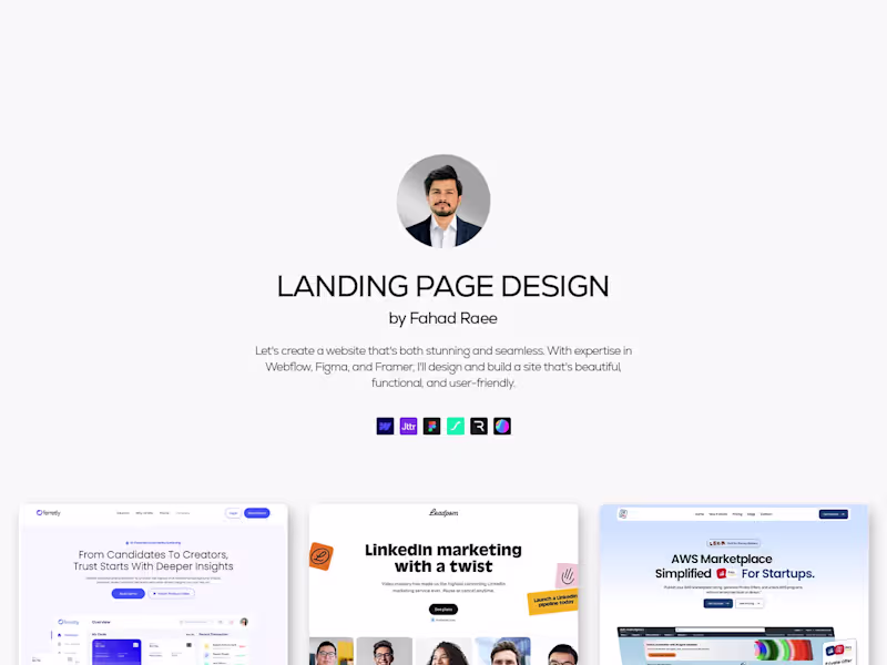Cover image for Landing Page • Design