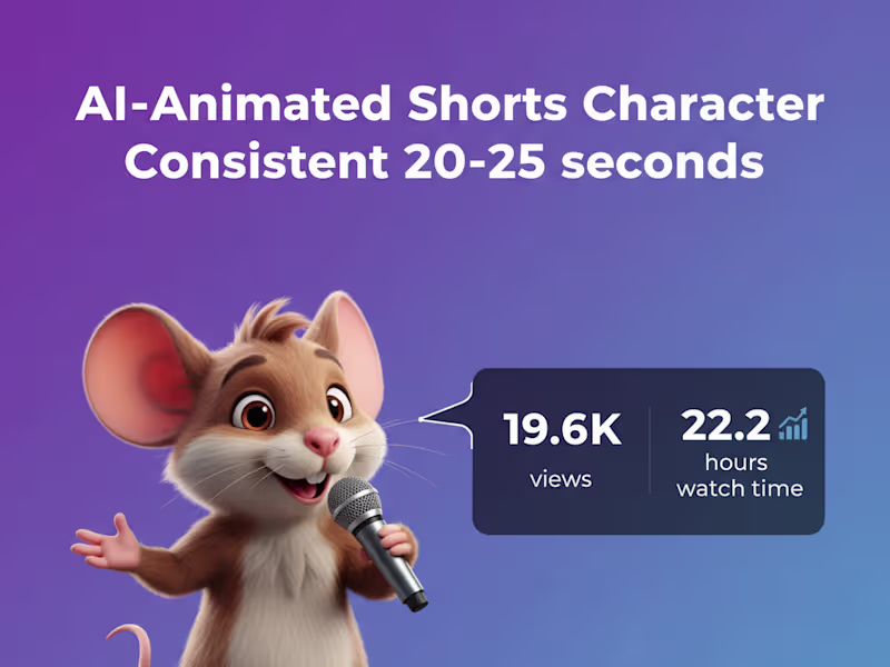 Cover image for AI-Animated Short (24 sec) | Character-Consistent Storytelling