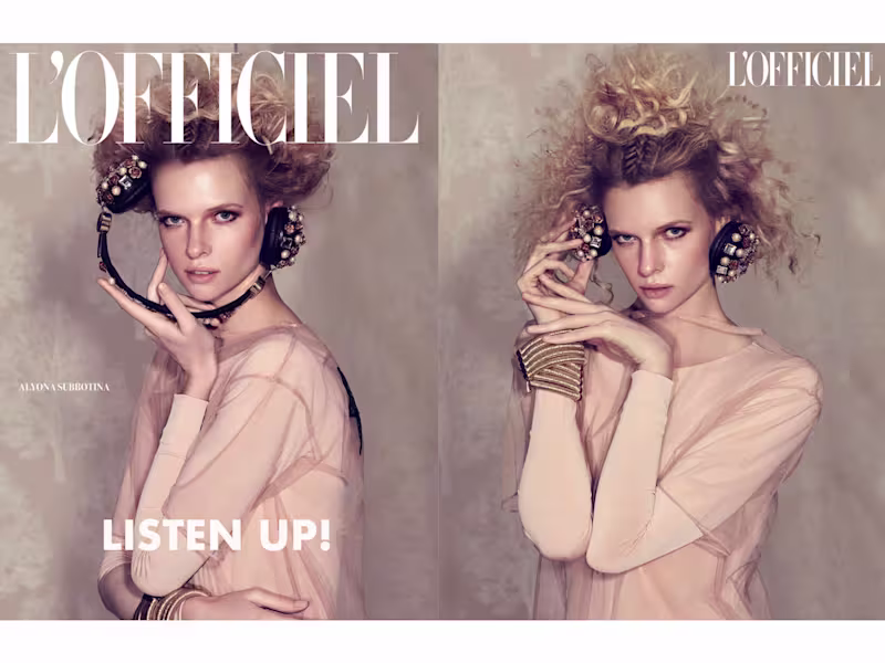 Cover image for Editorial work. L'Officiel Magazine. 