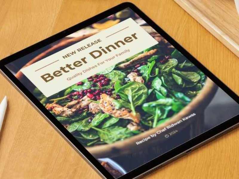 Cover image for "Better Dinner" Recipe eBook Series Design & Layouts