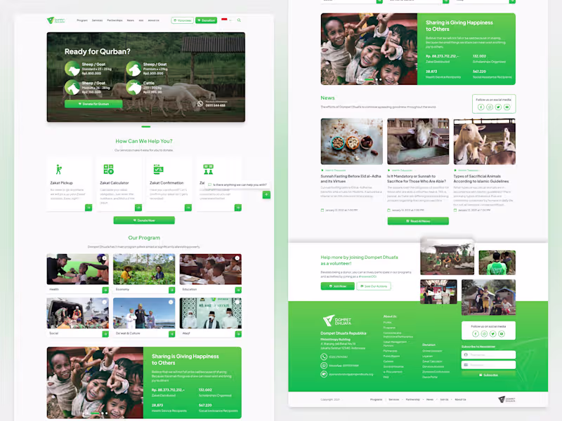 Cover image for Dompet Dhuafa (2021) • Charity Website Revamp