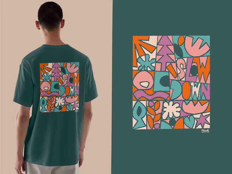 Cover image for Slow Down Graphic Tee Design