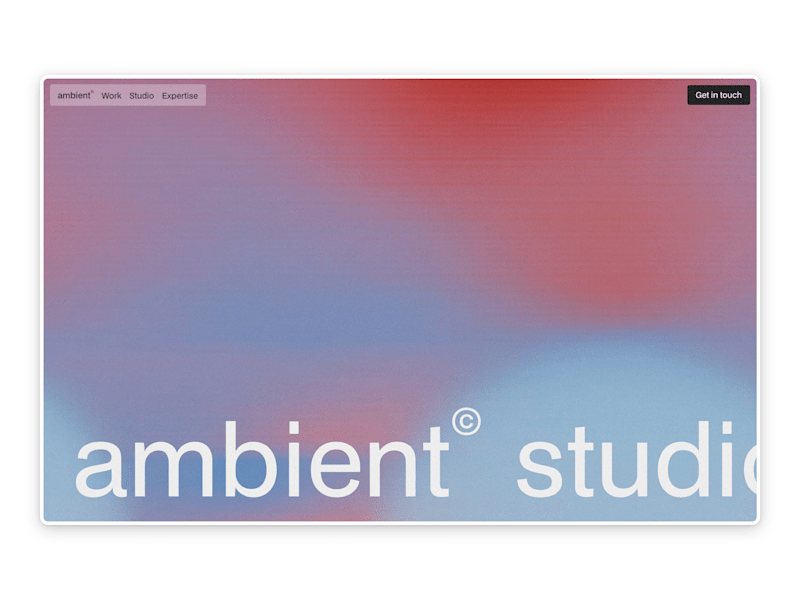 Cover image for Ambient - Portfolio & Agency Website