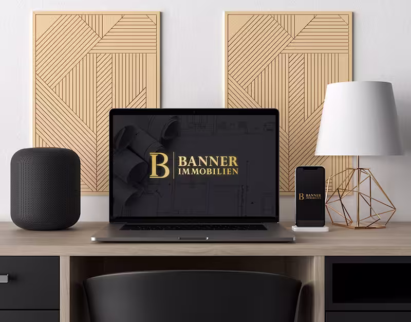 Cover image for Logo design & Brand indentity - "BANNER IMMOBILIEN"
