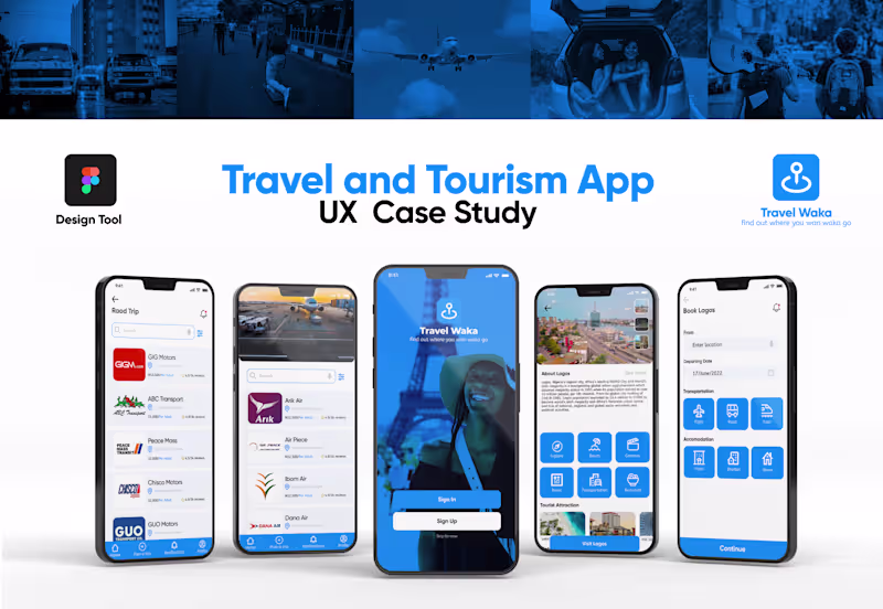 Cover image for TRAVEL WAKA UX CASE STUDY | UI/UX
