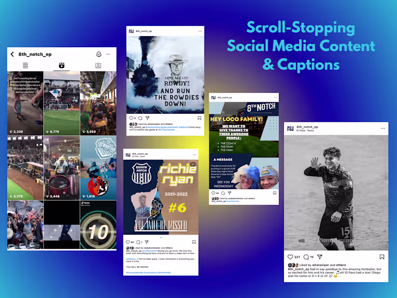 Cover image for Scroll-stopping Original Social Content & Engaging Captions