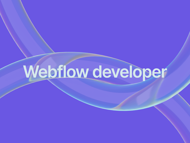 Cover image for Webflow design & development