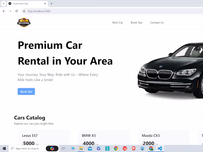Cover image for Car Rental & Taxi Booking Web Application