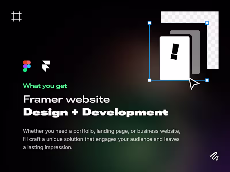 Cover image for Framer website | Design + Development
