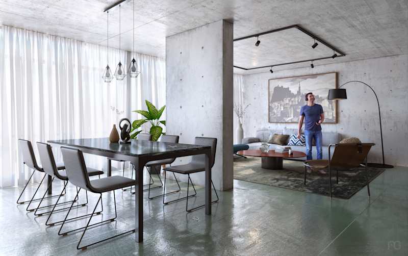 Cover image for Contemporary Loft Apartment 3D Visualization