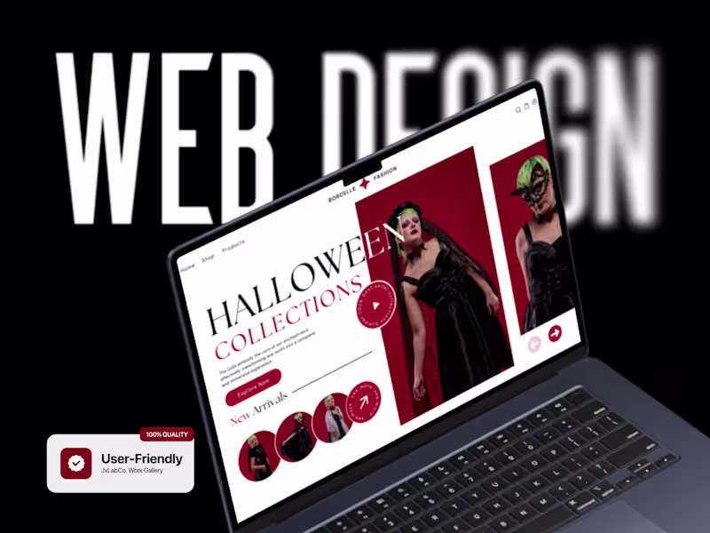 Cover image for Borcelle Fashion Halloween Collection Landing Page