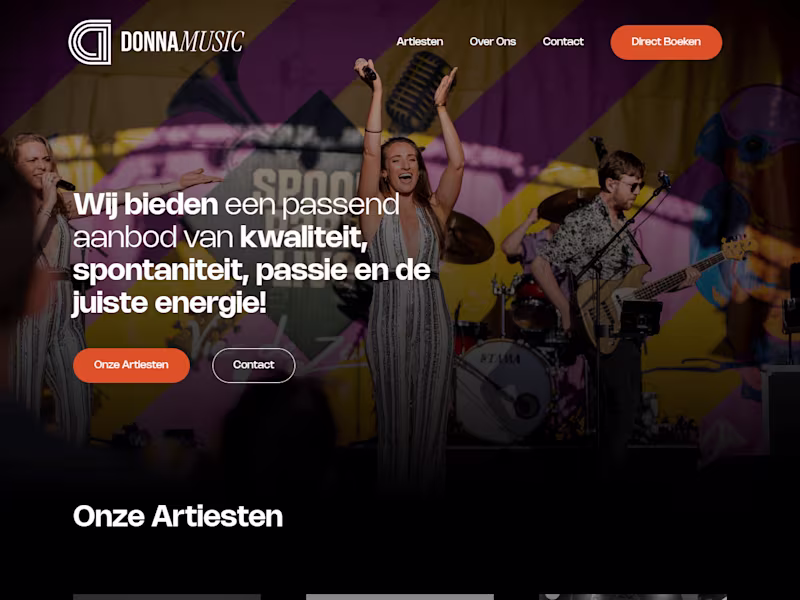 Cover image for Donna Music Site (WordPress + ACF) 