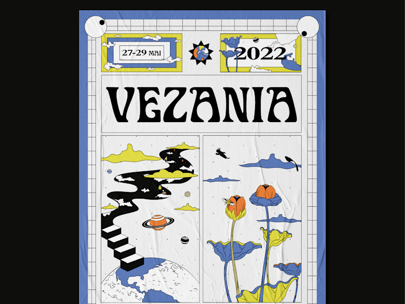 Cover image for Vezania (festival) - Visual identity 