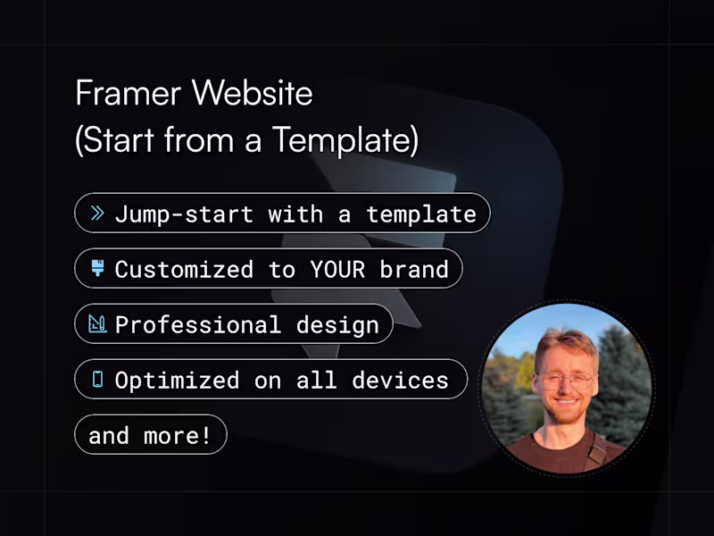 Cover image for Framer Website (Start from a template)