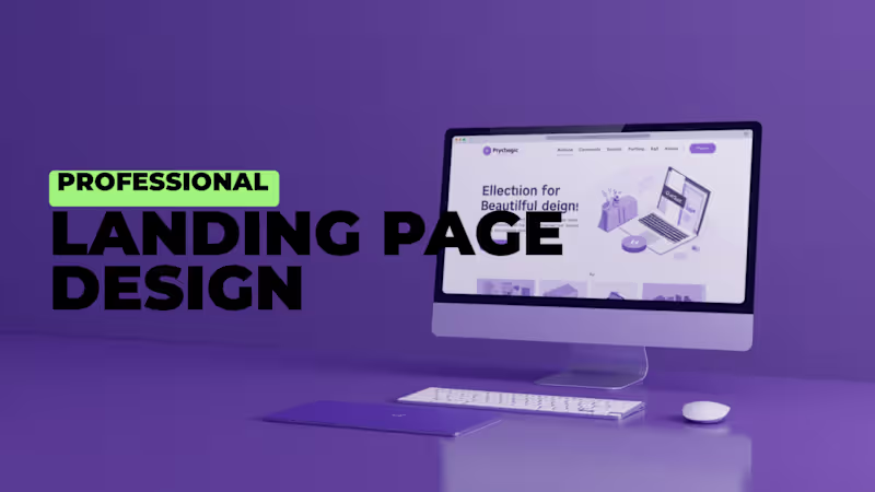 Cover image for Design and development of a modern, attractive landing page