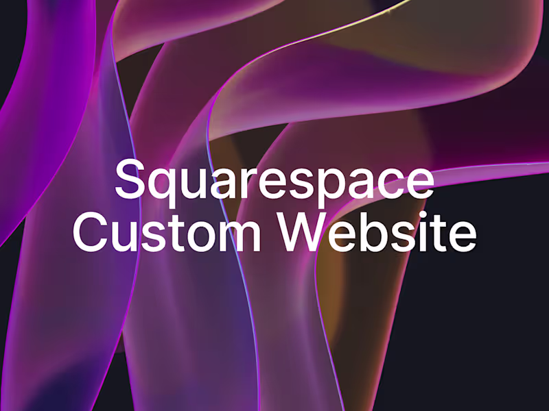 Cover image for Squarespace Custom Website Design with SEO