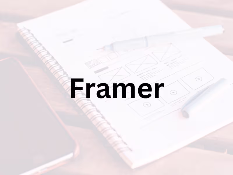 Cover image for Framer - Modern Landing Page Design