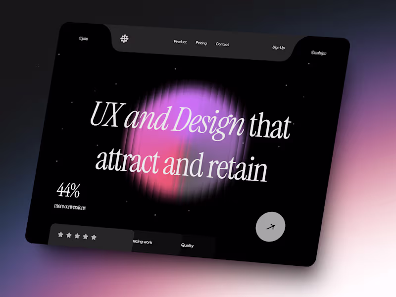 Cover image for Responsive Framer landing page & UX/UI design