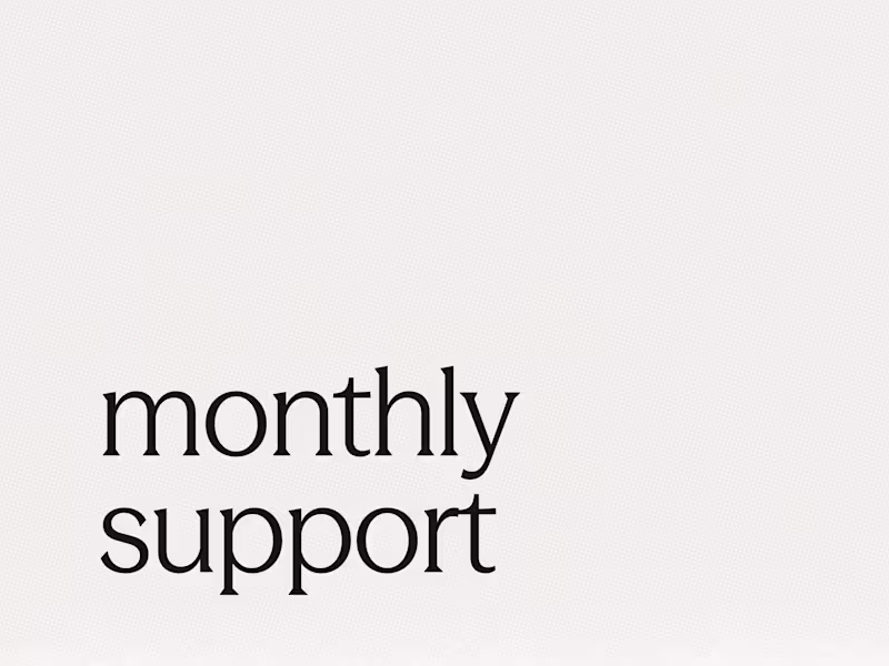 Cover image for Monthly Design Support