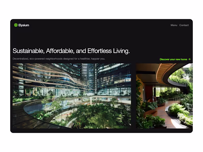 Cover image for Elysium Sustainable Real Estate Design