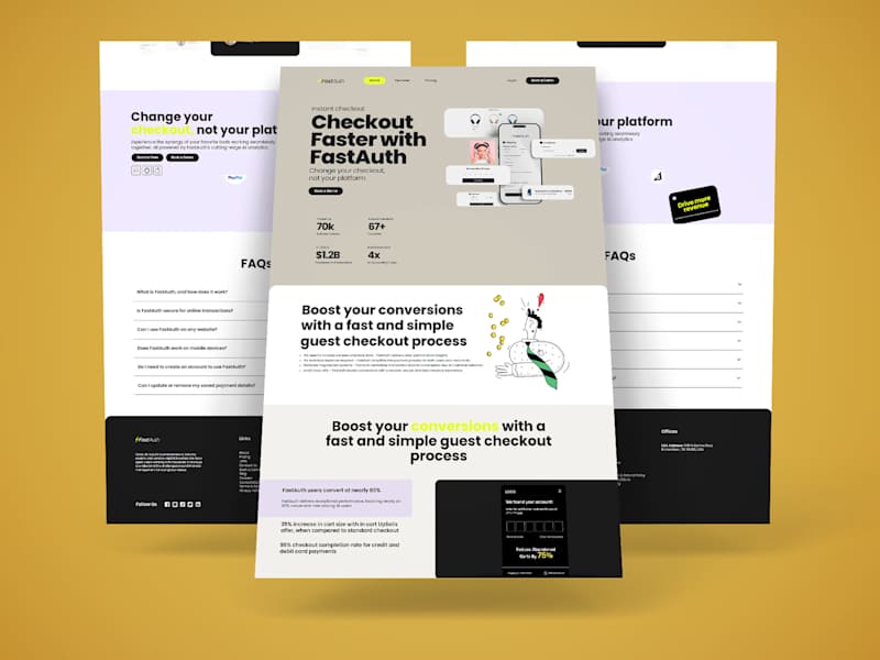 Cover image for FastAuth – Streamlined Checkout & Authentication Platform