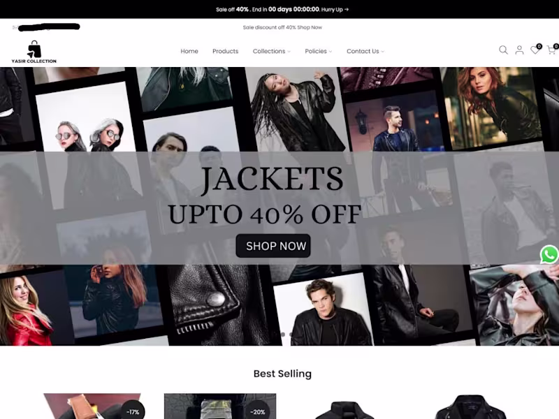 Cover image for Yasir Sophisticated Wear - Shopify Design & Development