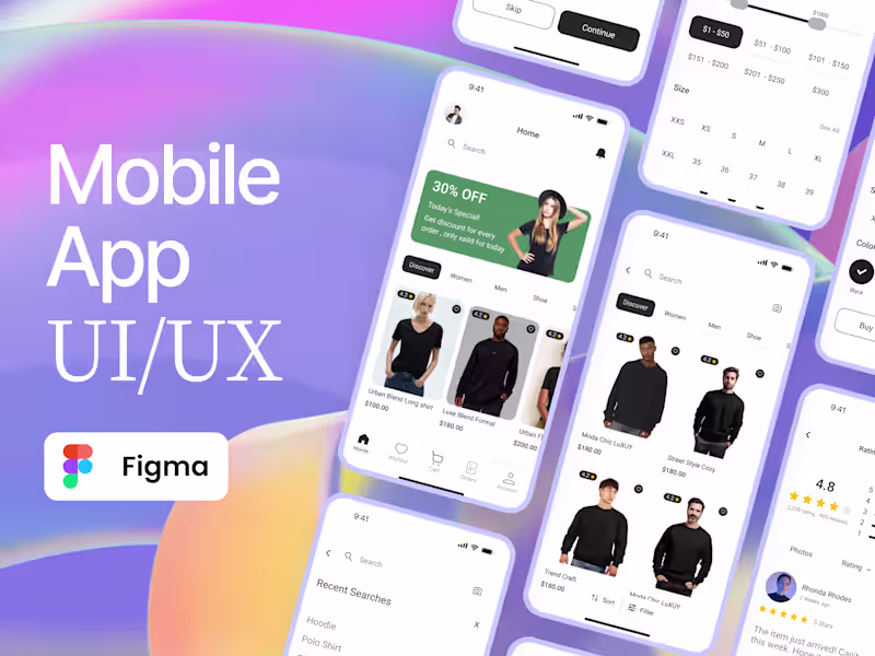 Cover image for Mobile App UI/UX Design