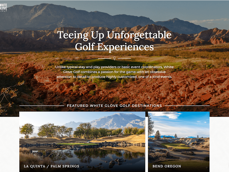 Cover image for White Glove Golf