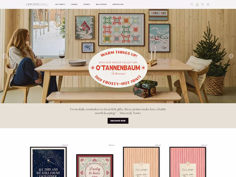 Cover image for Opposite Wall WordPress E-Commerce Website Development