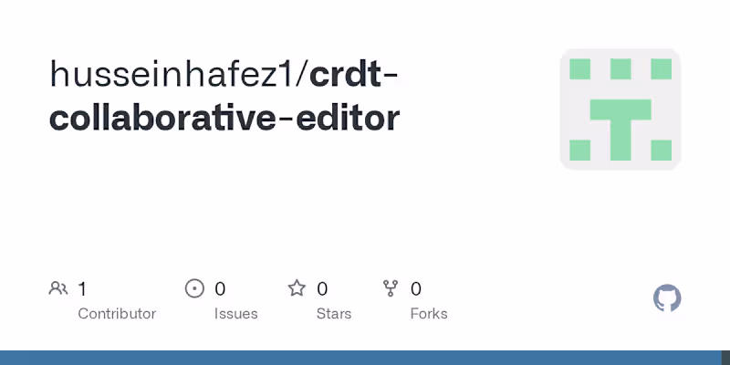 Cover image for GitHub - husseinhafez1/crdt-collaborative-editor