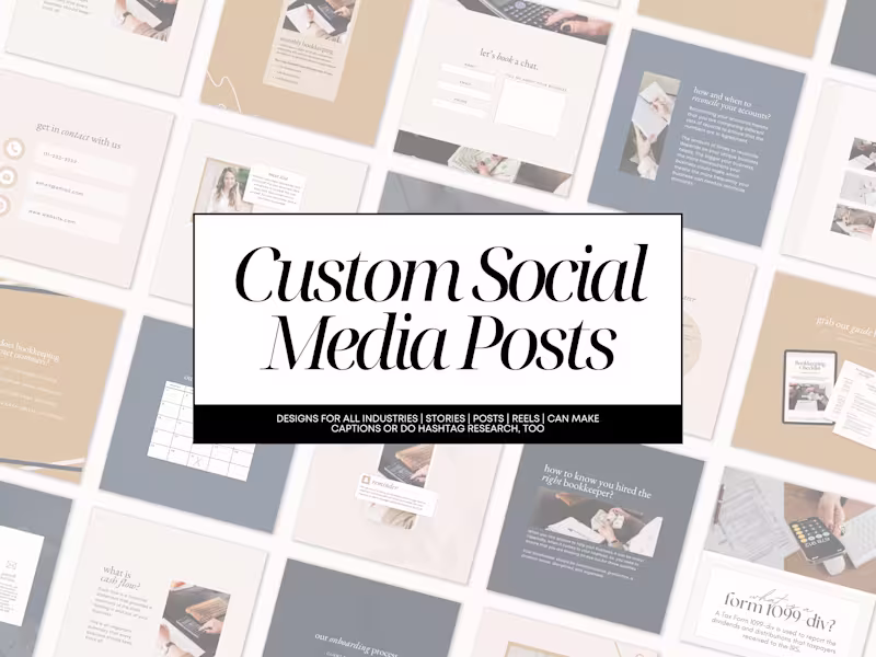 Cover image for Social Media Content, Captions, and Scheduling