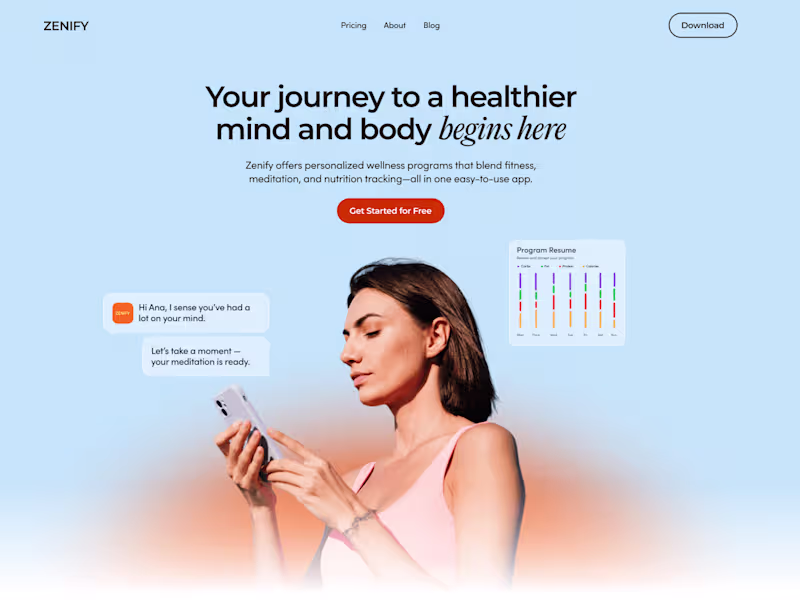 Cover image for Zenify Website and Visual Identity Design