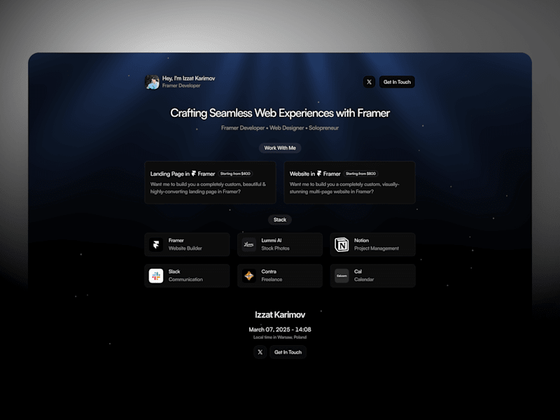 Cover image for Portfolio website