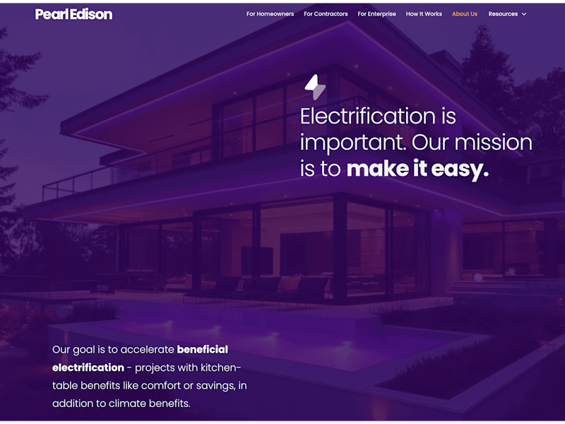Cover image for Pearl Edison - Home Energy website