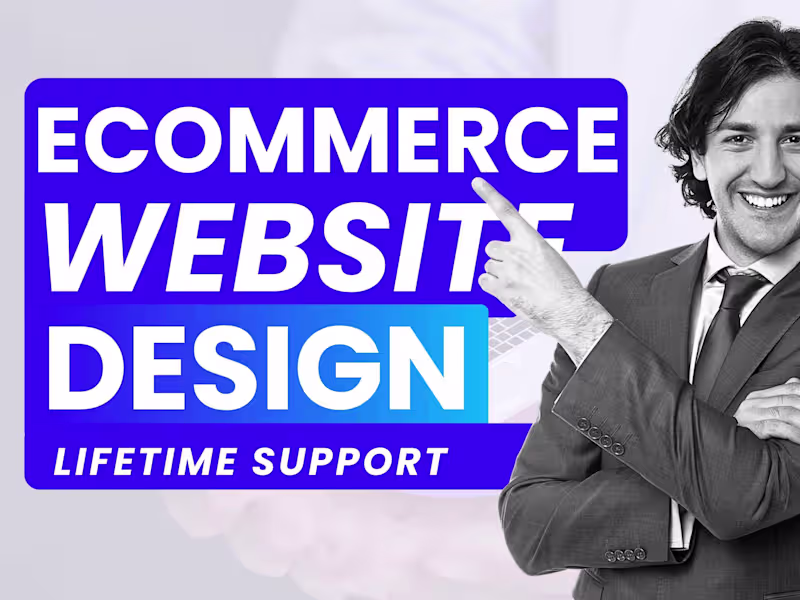 Cover image for I will Design ecommerce website and online store 