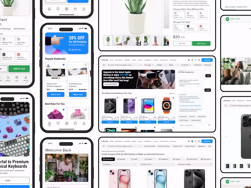 Cover image for High-converting e-commerce UX design for web or mobile