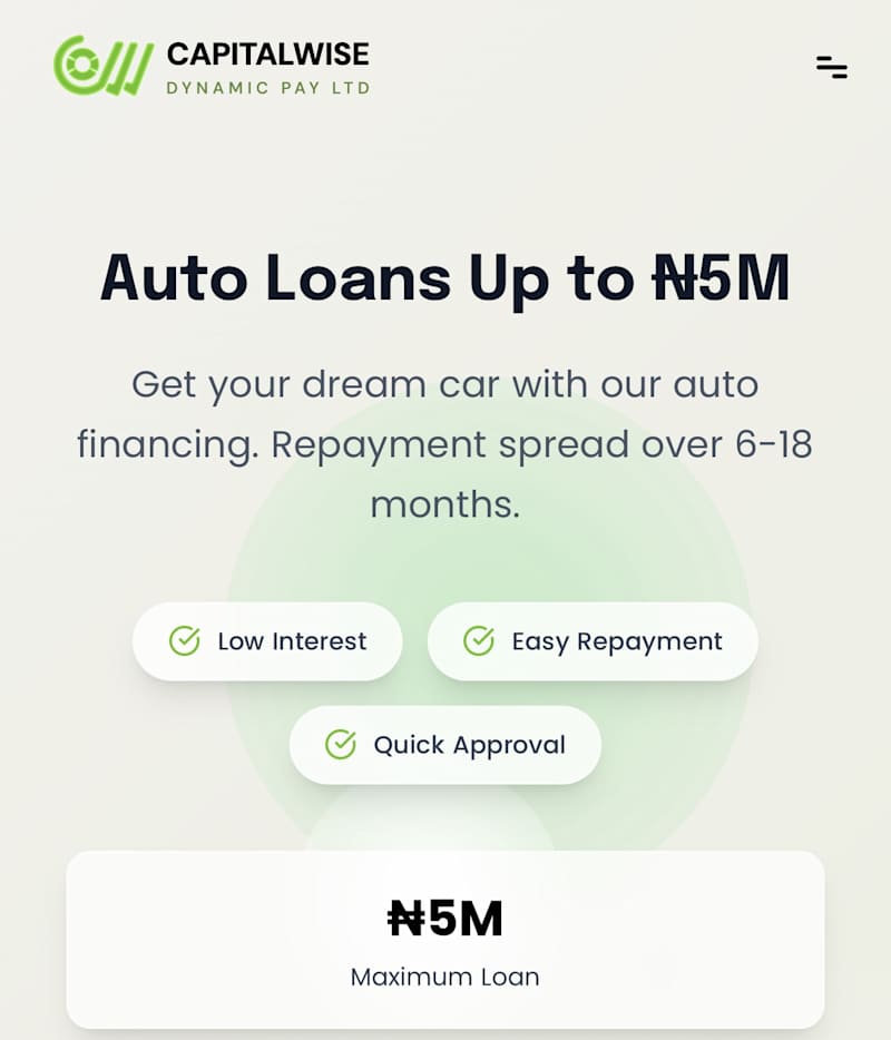 Cover image for Capital Wise – Financial Management & Loan Platform