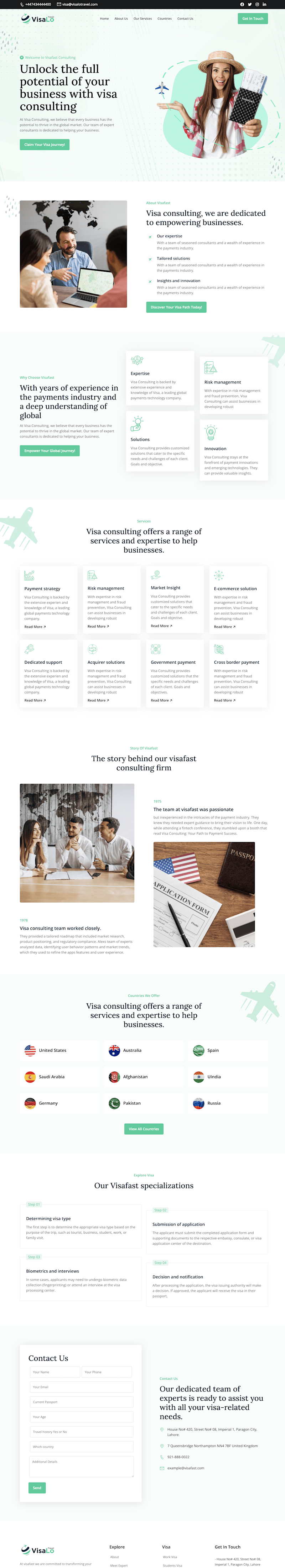 Cover image for VisaLo Travel - Framer Website Development

