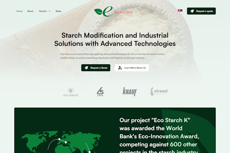 Cover image for Elevating Ecoglobal BTD's Digital Presence with Webflow