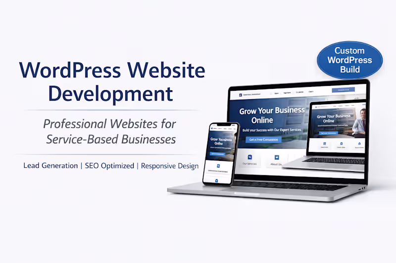 Cover image for Custom WordPress Website Design for Service Businesses
