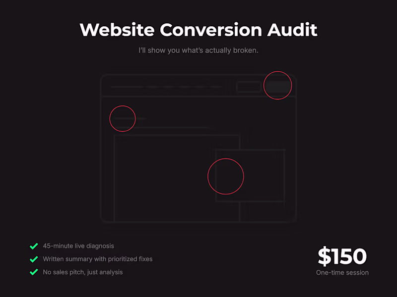 Cover image for Website Conversion Audit