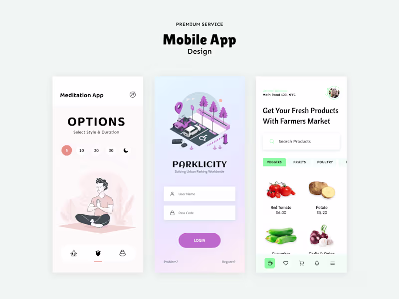 Cover image for Creative & Quality Mobile App Design - using Figma