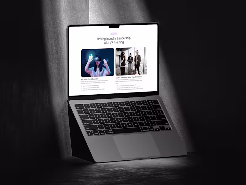 Cover image for Training Autovrse Training Platform development in Framer