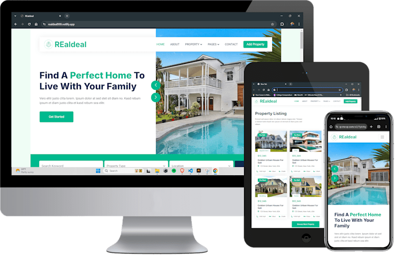 Cover image for REALdeal website design