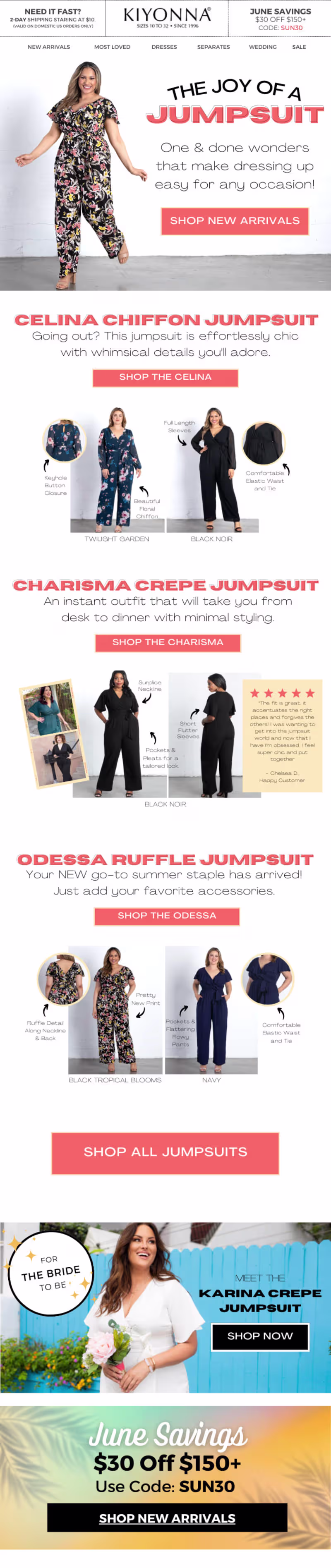 Cover image for Email Marketing Campaign (Joy of the Jumpsuit) 