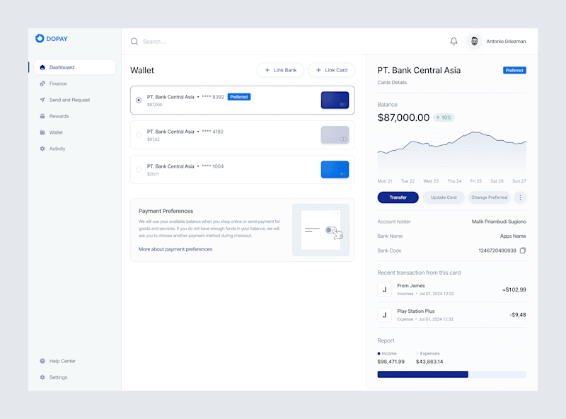 Cover image for Product Design - Dashboard / Web App Design 