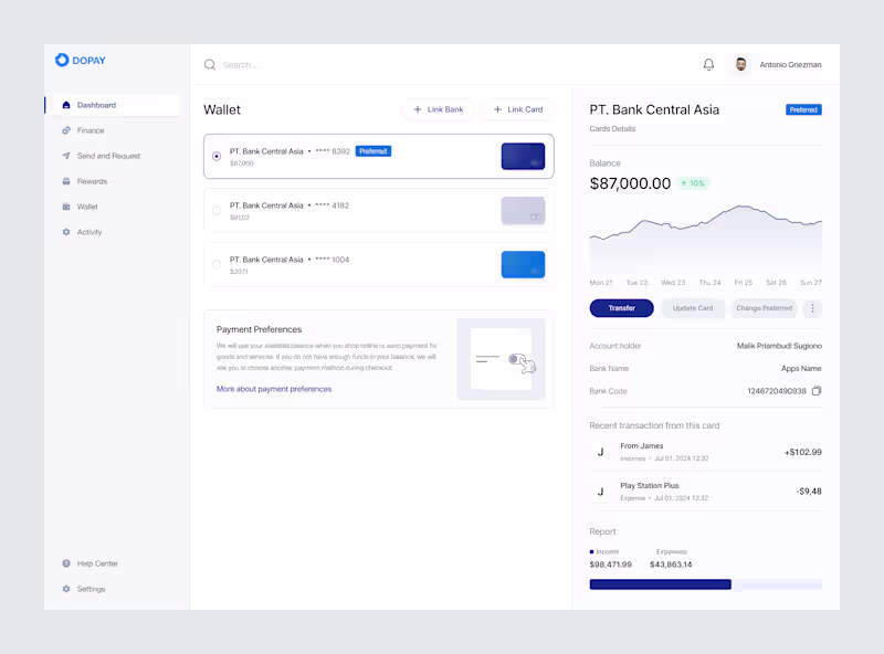 Cover image for Product Design - Dashboard / Web App Design 