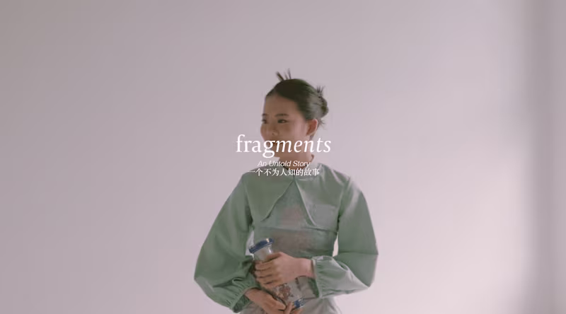 Cover image for fashion campaign video: "fragments"